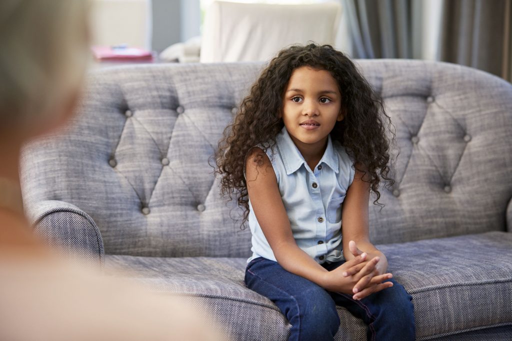 young girl having therapy min